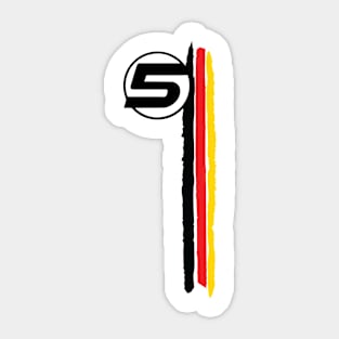 Sebastian Vettel minimal design Sticker